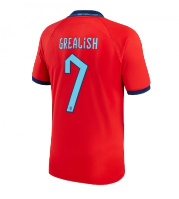 Lacne Muži Futbalové dres Anglicko Jack Grealish #7 MS 2022 Krátky Rukáv - Preč